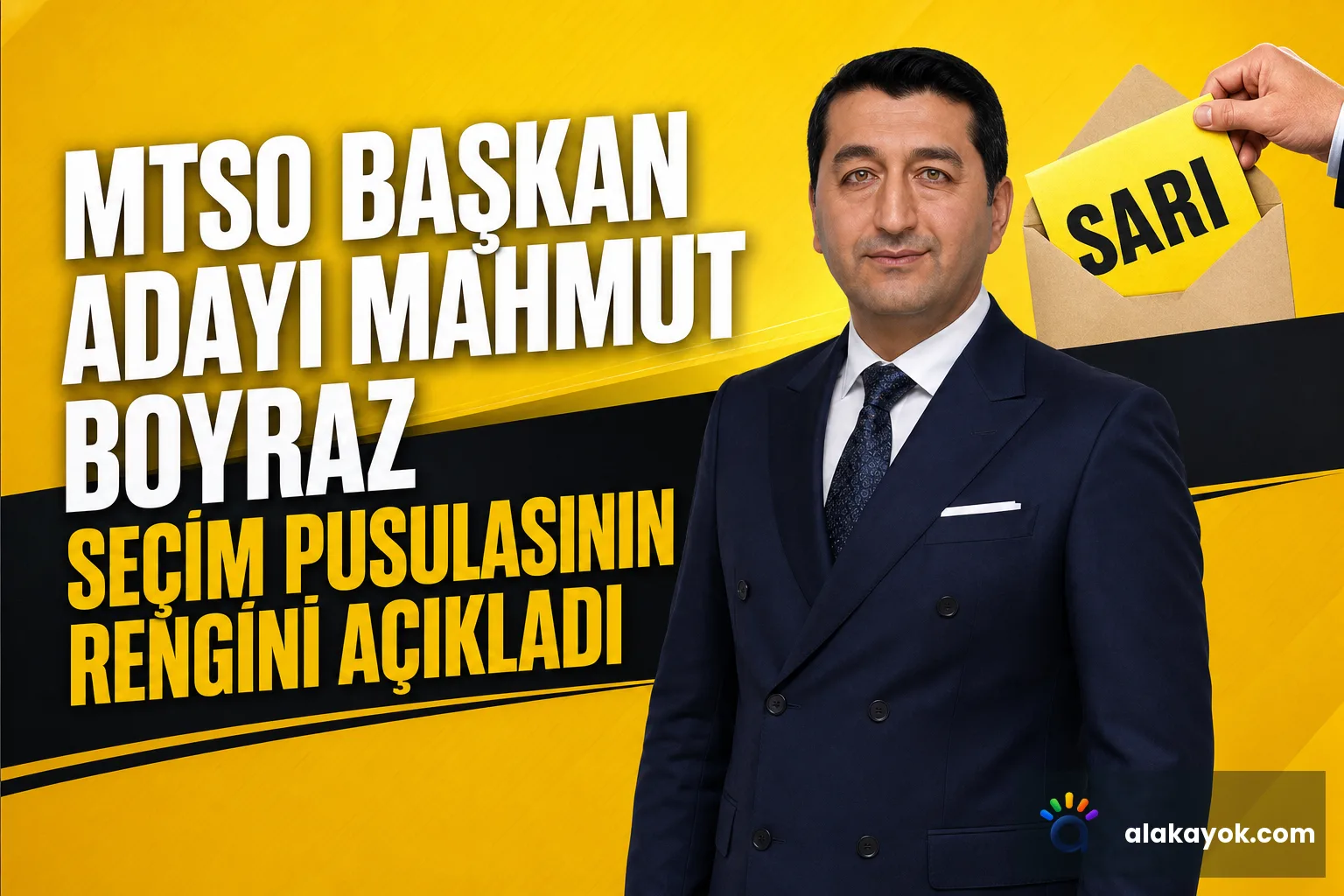 MTSO Başkan Adayı Mahmut Boyraz Seçim Pusulasının Rengini Açıkladı
