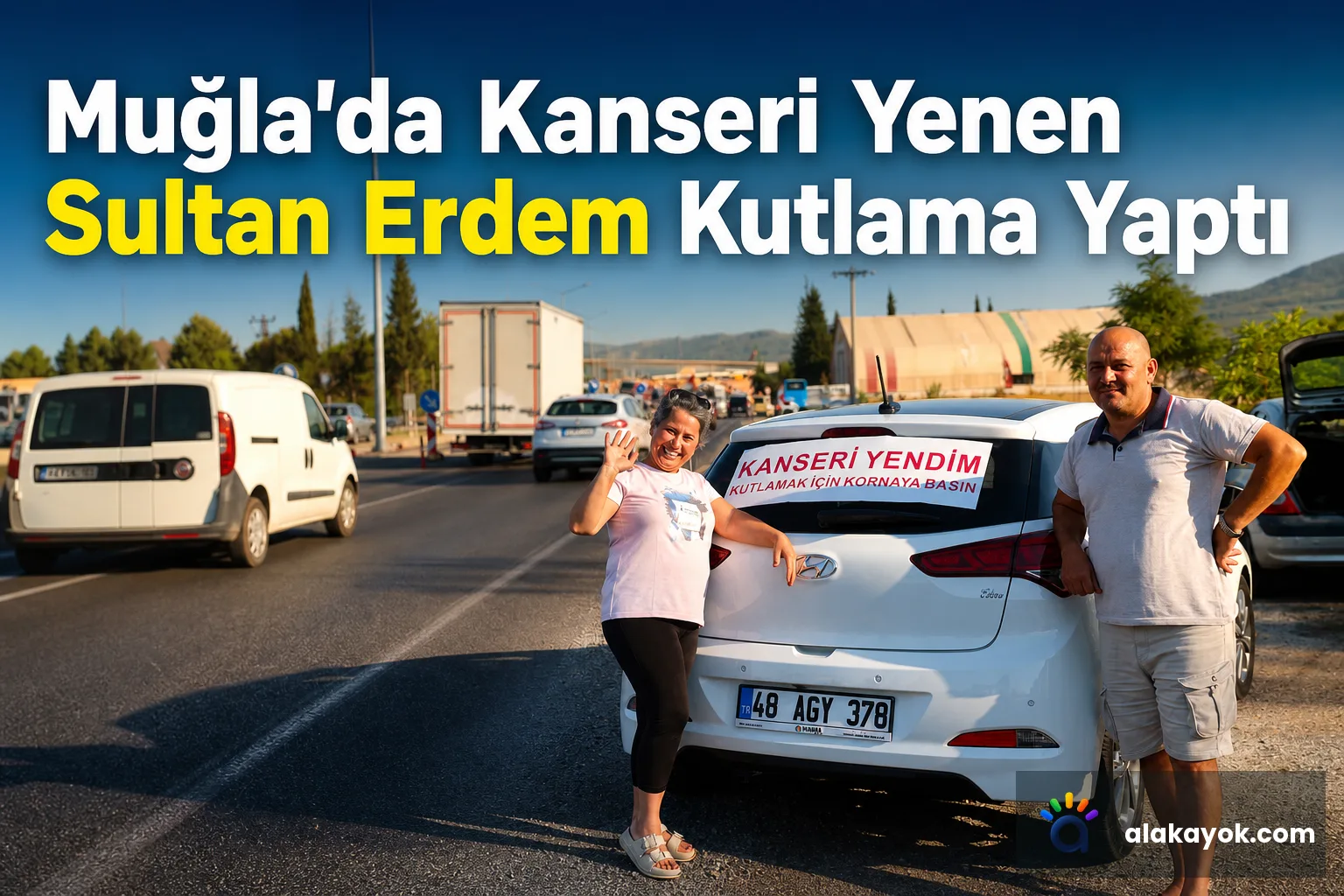 Muğla'da Kanseri Yenen Sultan Erdem Kutlama Yaptı