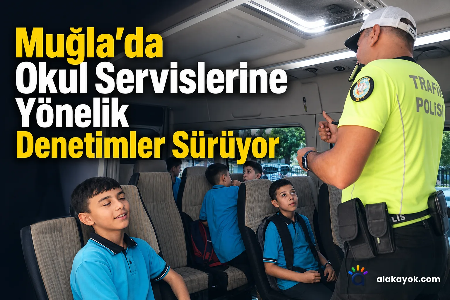 Muğla'da Okul Servislerine Yönelik Denetimler Sürüyor