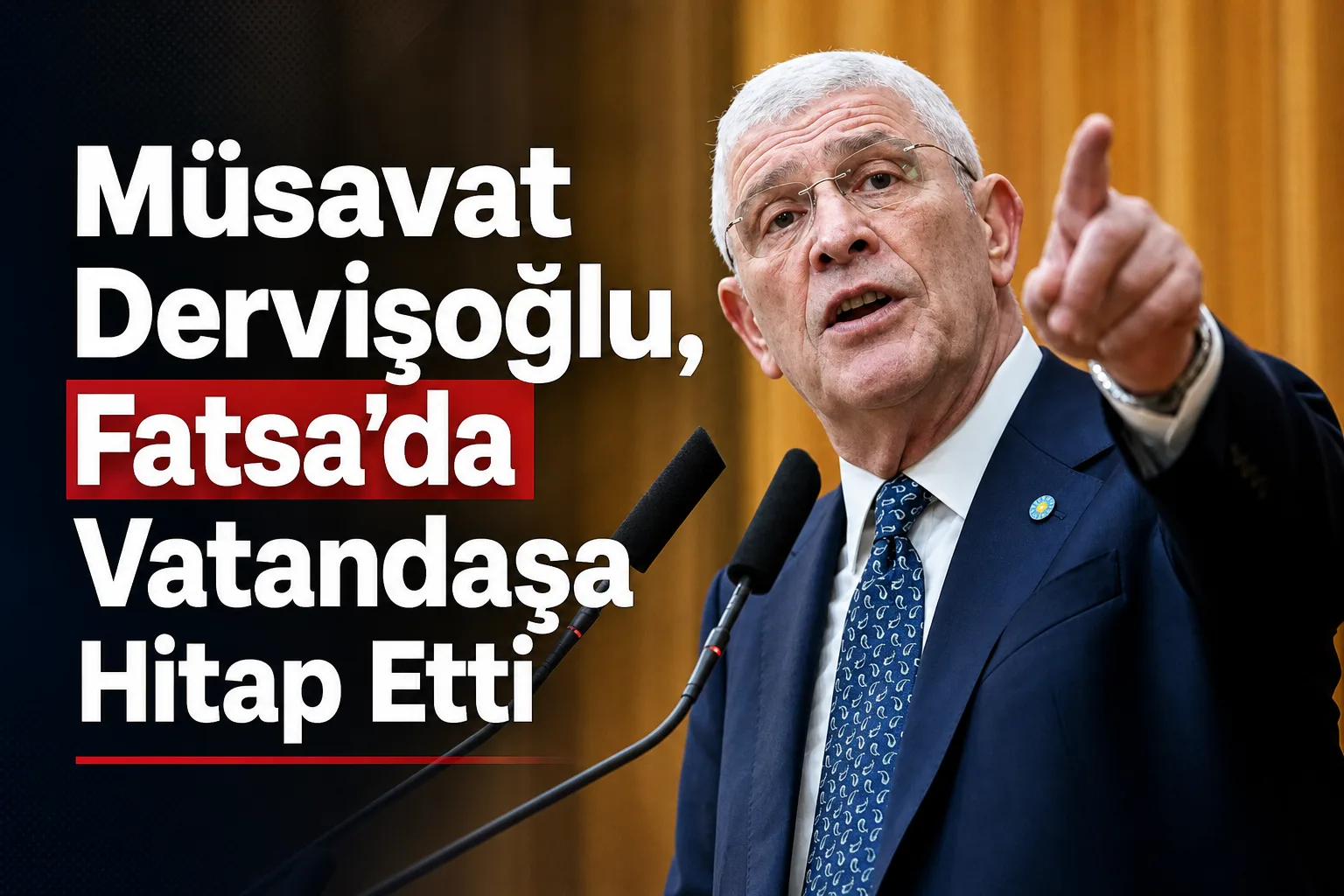 Müsavat Dervişoğlu, Fatsa'da Vatandaşa Hitap Etti