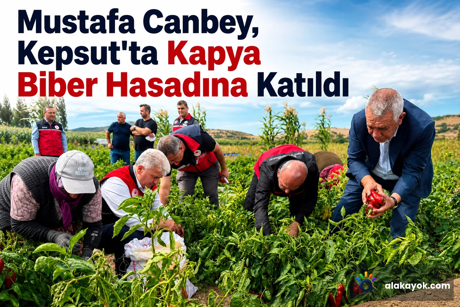 Mustafa Canbey, Kepsut'ta Kapya Biber Hasadına Katıldı