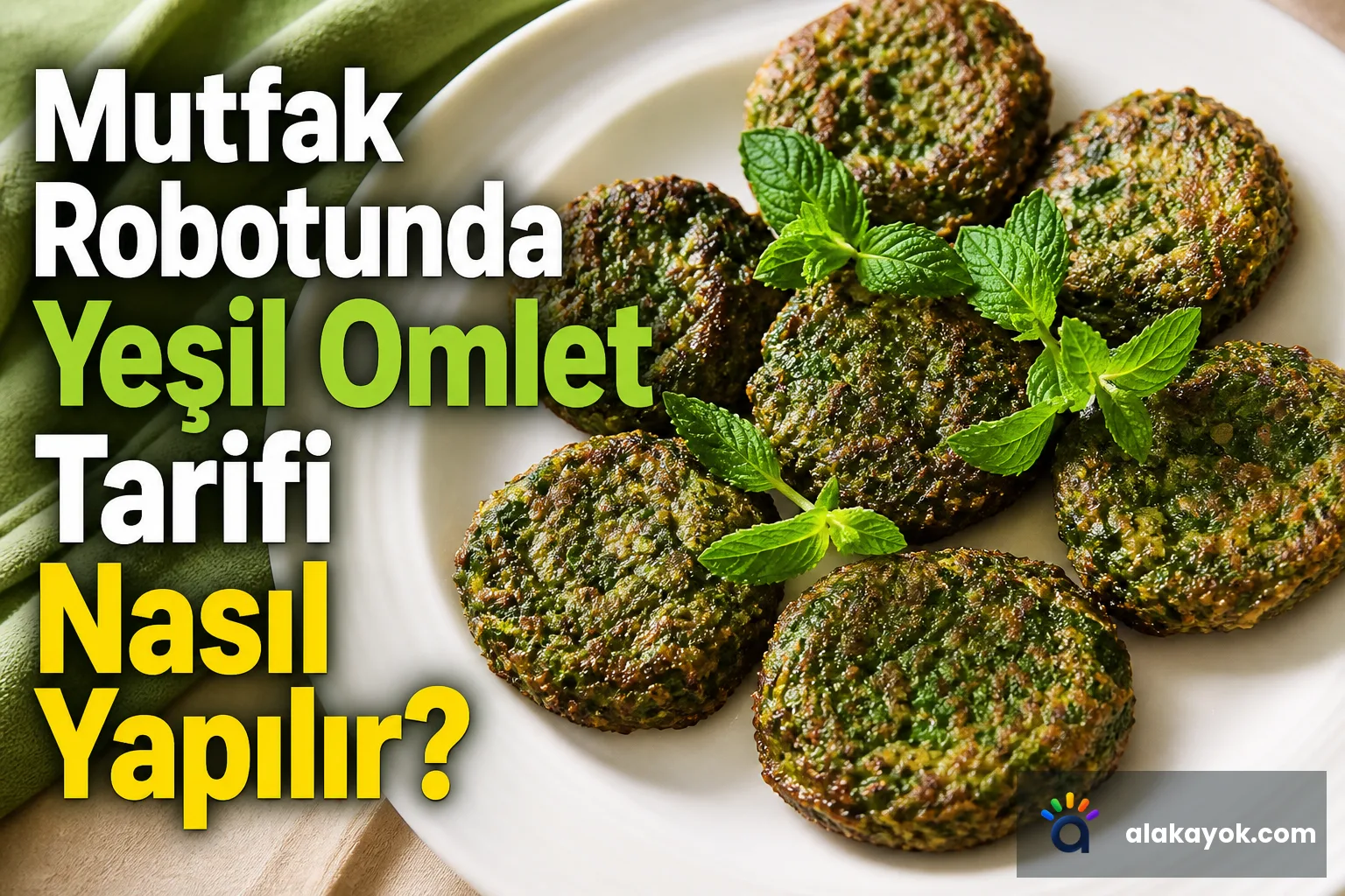 Mutfak Robotunda Yeşil Omlet Tarifi Nasıl Yapılır?