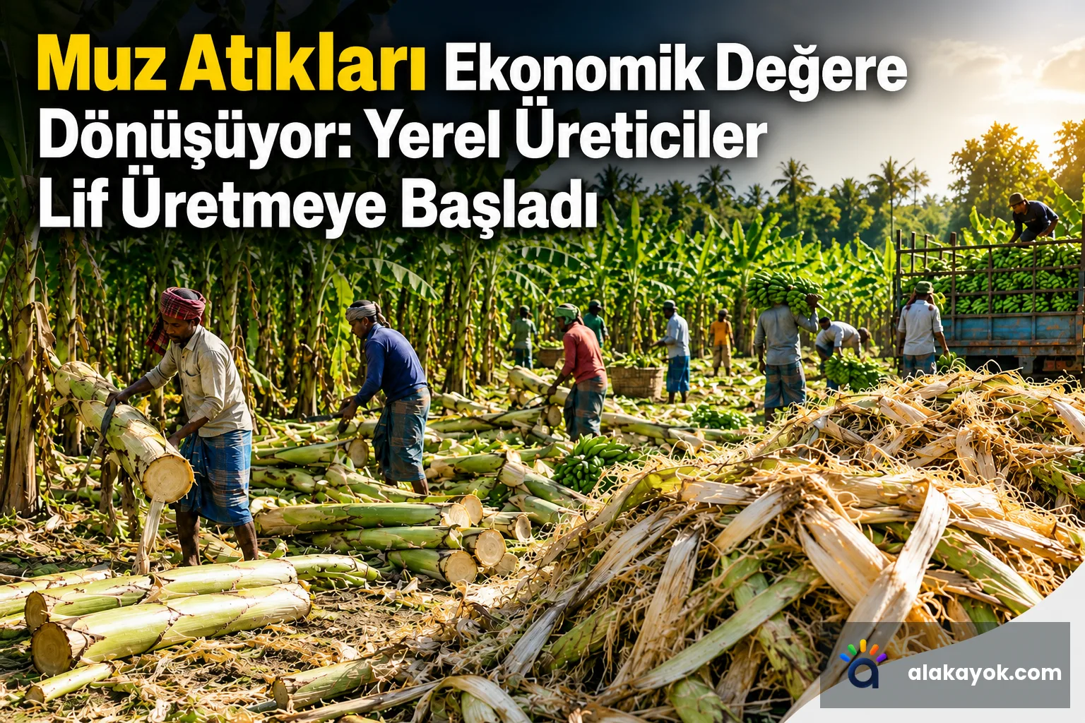 Muz Atıkları Ekonomik Değere Dönüşüyor: Yerel Üreticiler Lif Üretmeye Başladı