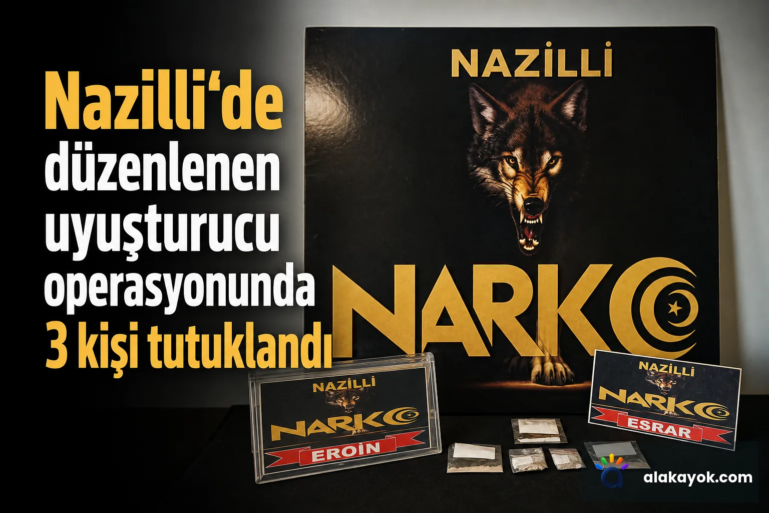 Nazilli'de düzenlenen uyuşturucu operasyonunda 3 kişi tutuklandı