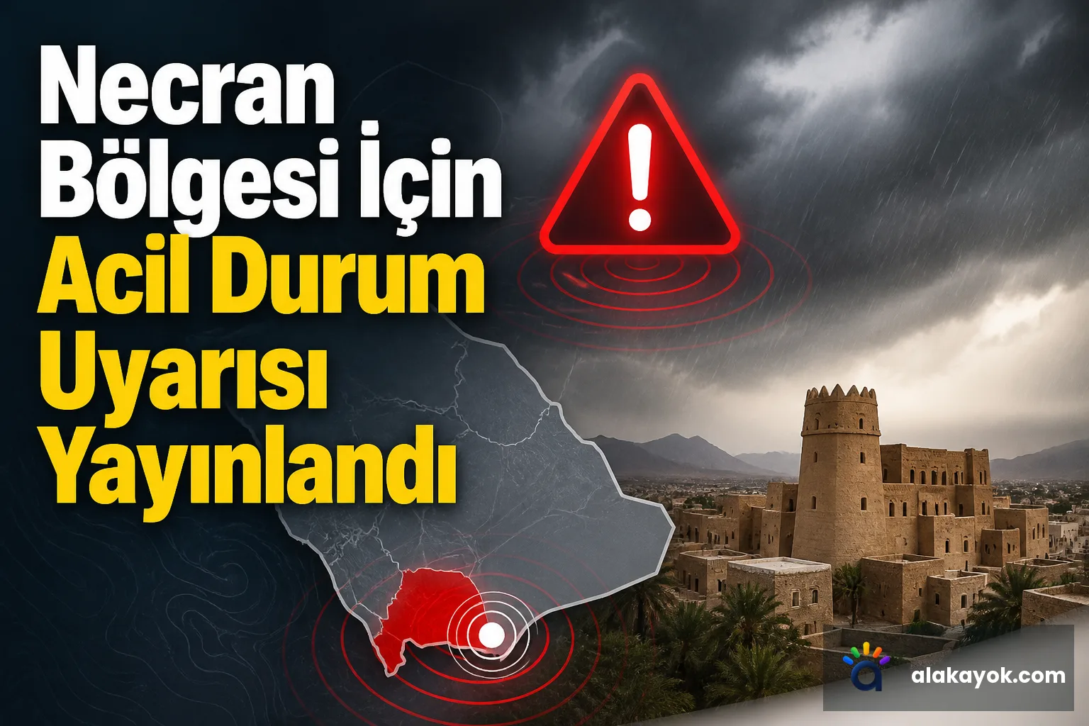 Necran Bölgesi İçin Acil Durum Uyarısı Yayınlandı