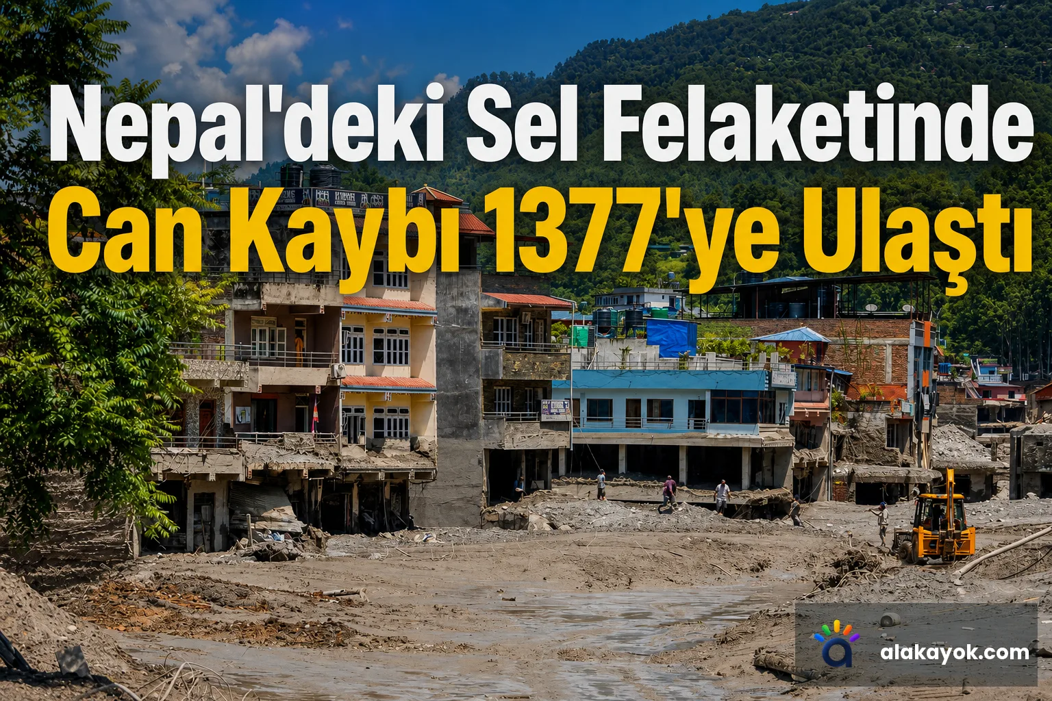 Nepal'deki Sel Felaketinde Can Kaybı 1377'ye Ulaştı