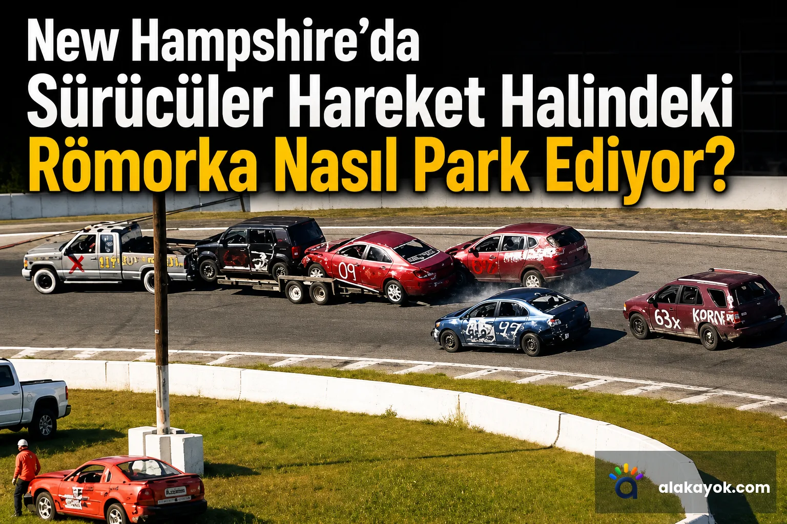 New Hampshire'da Sürücüler Hareket Halindeki Römorka Nasıl Park Ediyor?