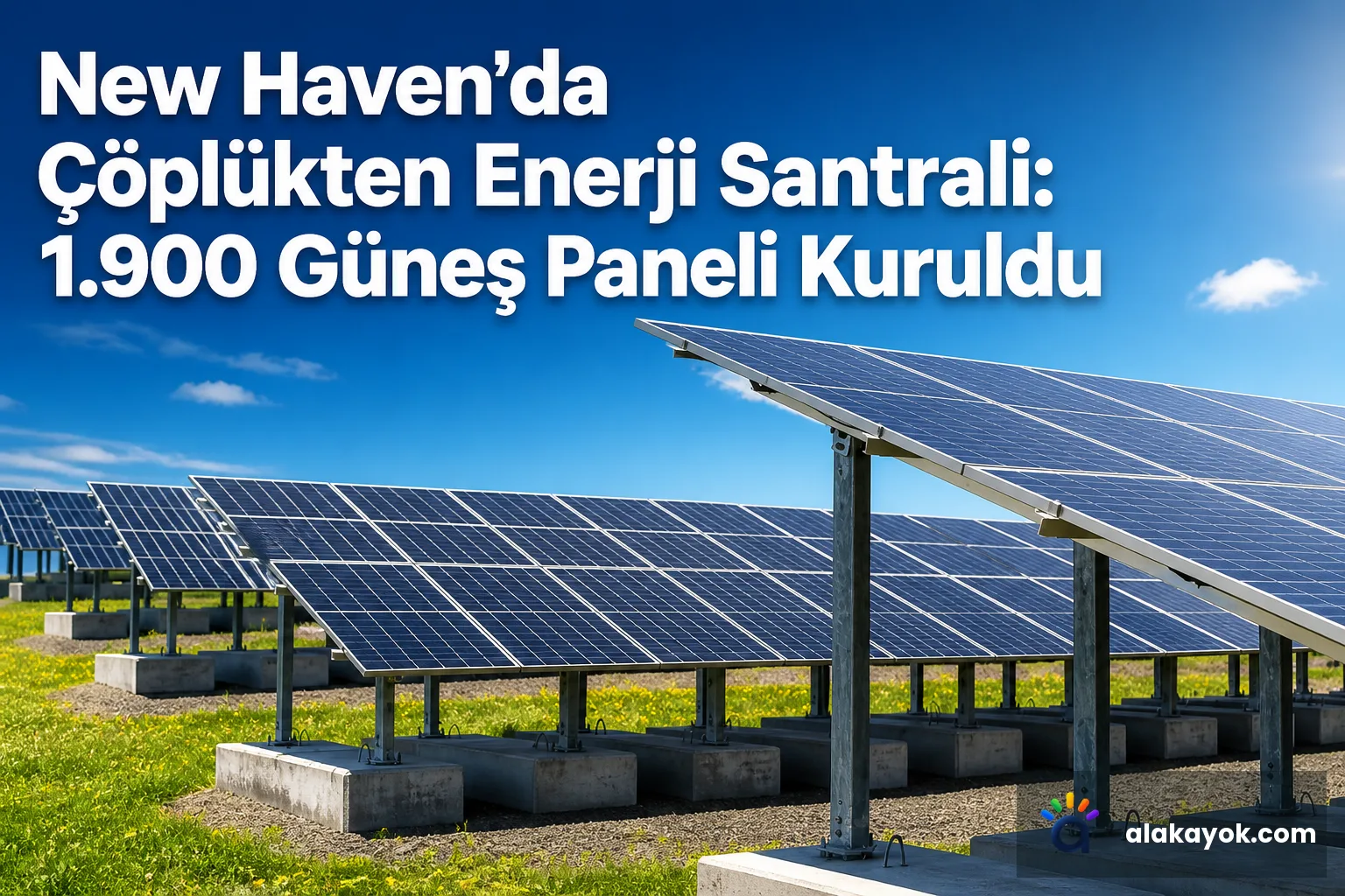 New Haven'da Çöplükten Enerji Santrali: 1.900 Güneş Paneli Kuruldu