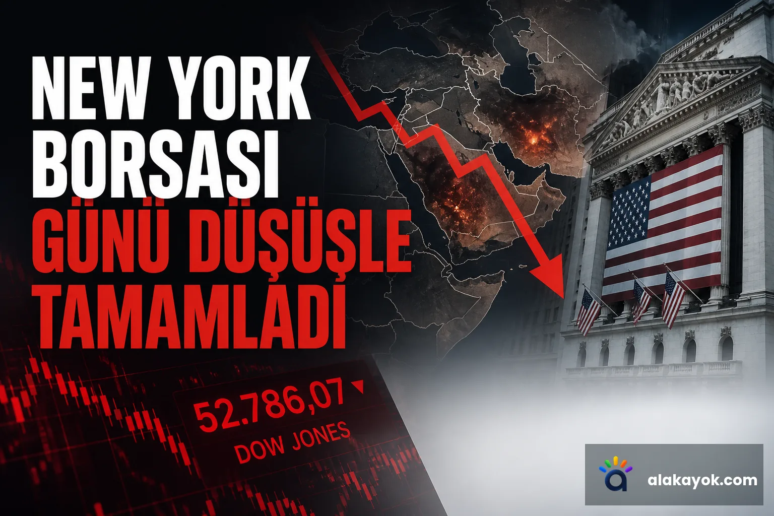 New York Borsası Günü Düşüşle Tamamladı