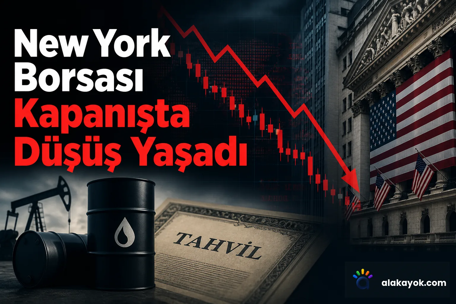New York Borsası Kapanışta Düşüş Yaşadı