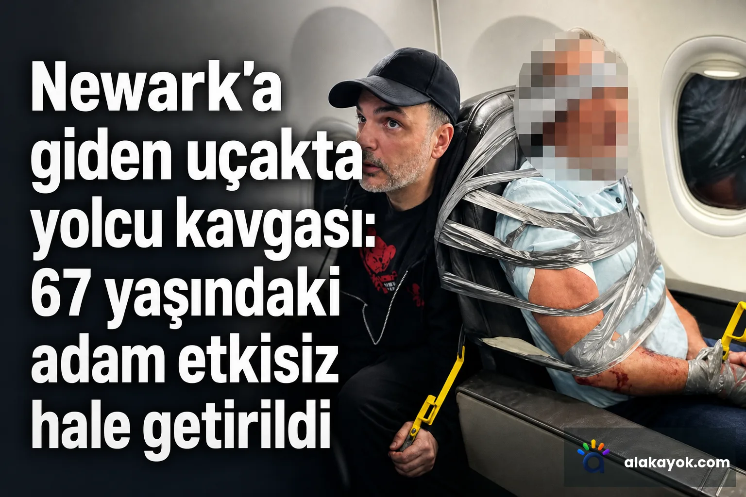 Newark'a giden uçakta yolcu kavgası: 67 yaşındaki adam etkisiz hale getirildi