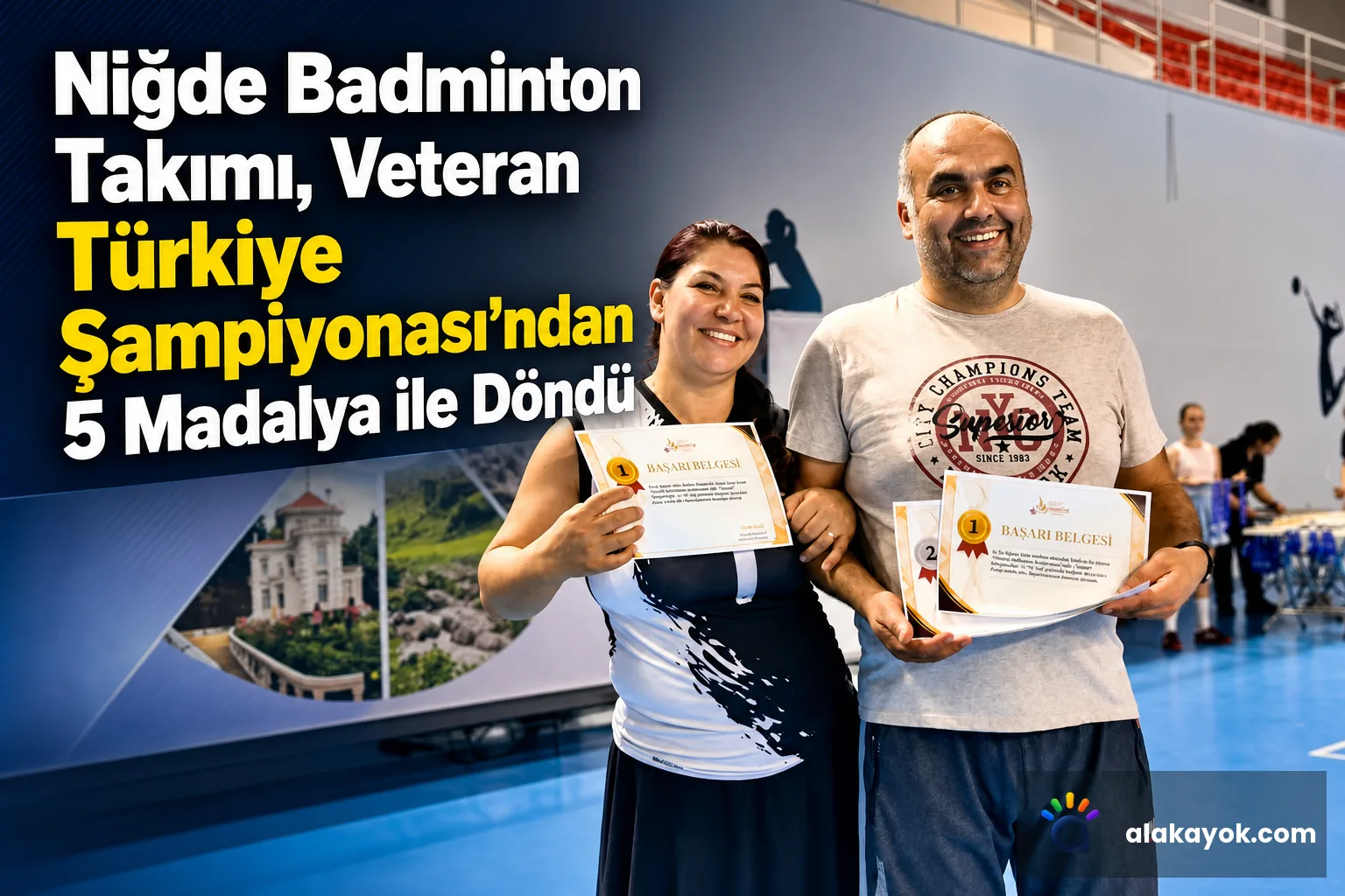Niğde Badminton Takımı, Veteran Türkiye Şampiyonası'ndan 5 Madalya ile Döndü
