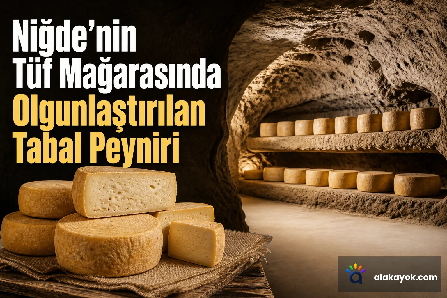Niğde'nin Tüf Mağarasında Olgunlaştırılan Tabal Peyniri