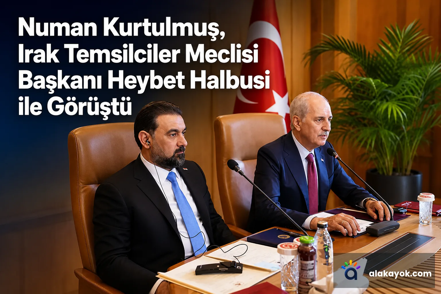 Numan Kurtulmuş, Irak Temsilciler Meclisi Başkanı Heybet Halbusi ile Görüştü