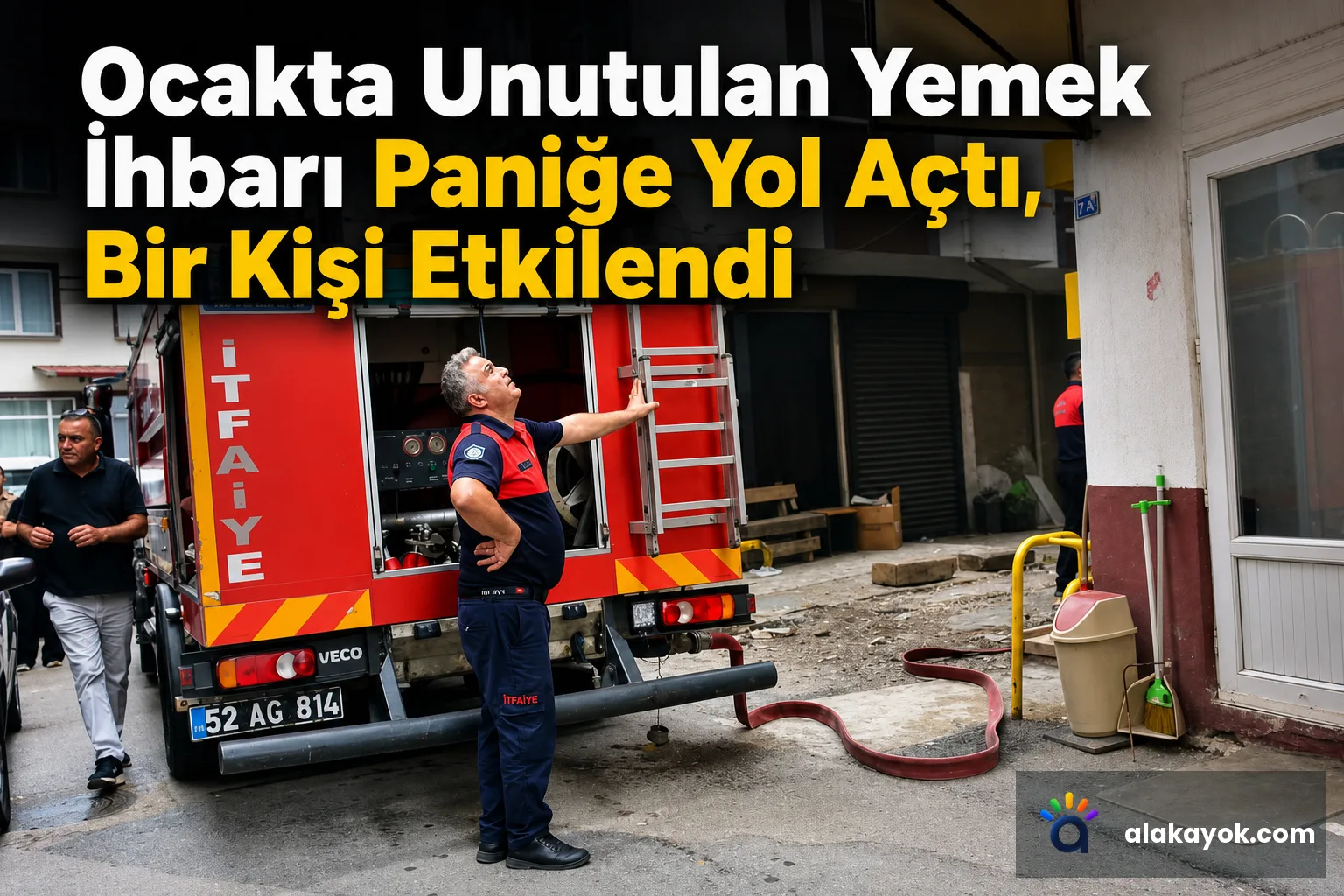 Ocakta Unutulan Yemek İhbarı Paniğe Yol Açtı, Bir Kişi Etkilendi