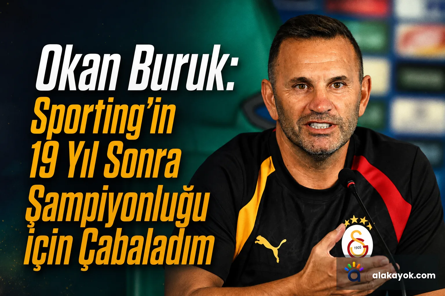 Okan Buruk: Sporting'in 19 Yıl Sonra Şampiyonluğu İçin Çabaladım