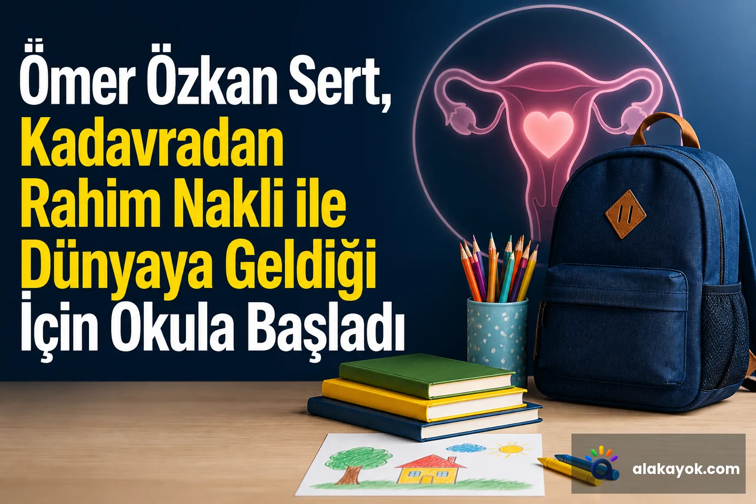 Ömer Özkan Sert, Kadavradan Rahim Nakli ile Dünyaya Geldiği İçin Okula Başladı