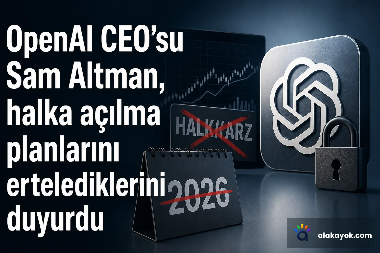 OpenAI CEO'su Sam Altman, halka açılma planlarını ertelediklerini duyurdu