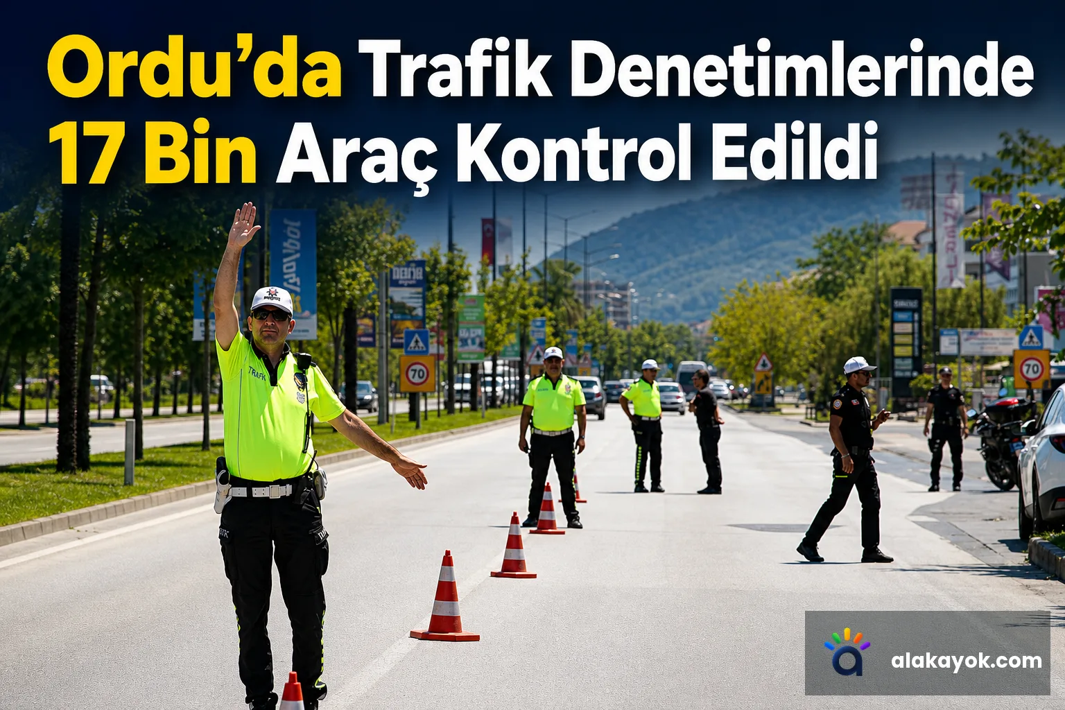 Ordu'da Trafik Denetimlerinde 17 Bin Araç Kontrol Edildi