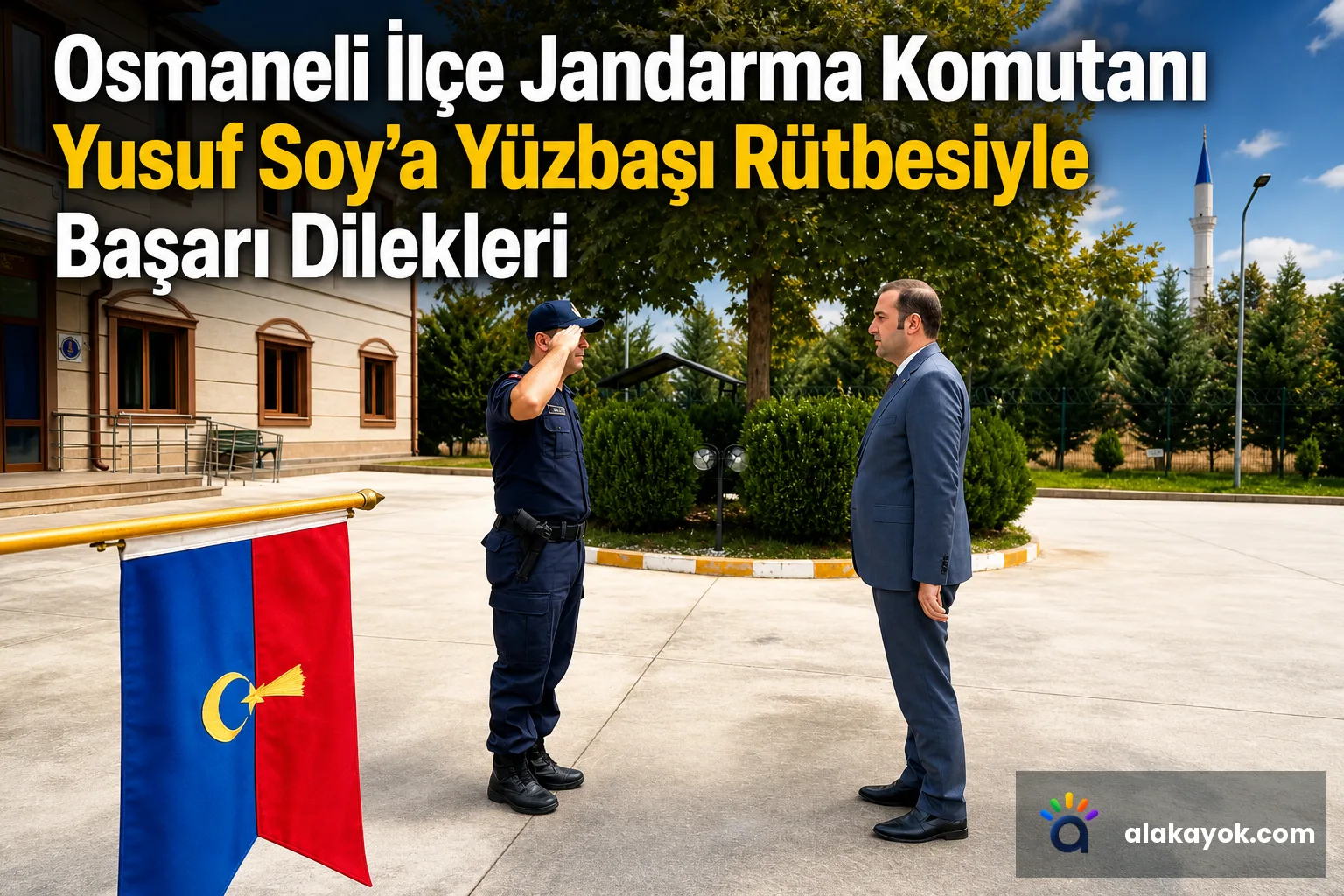 Osmaneli İlçe Jandarma Komutanı Yusuf Soy'a Yüzbaşı Rütbesiyle Başarı Dilekleri