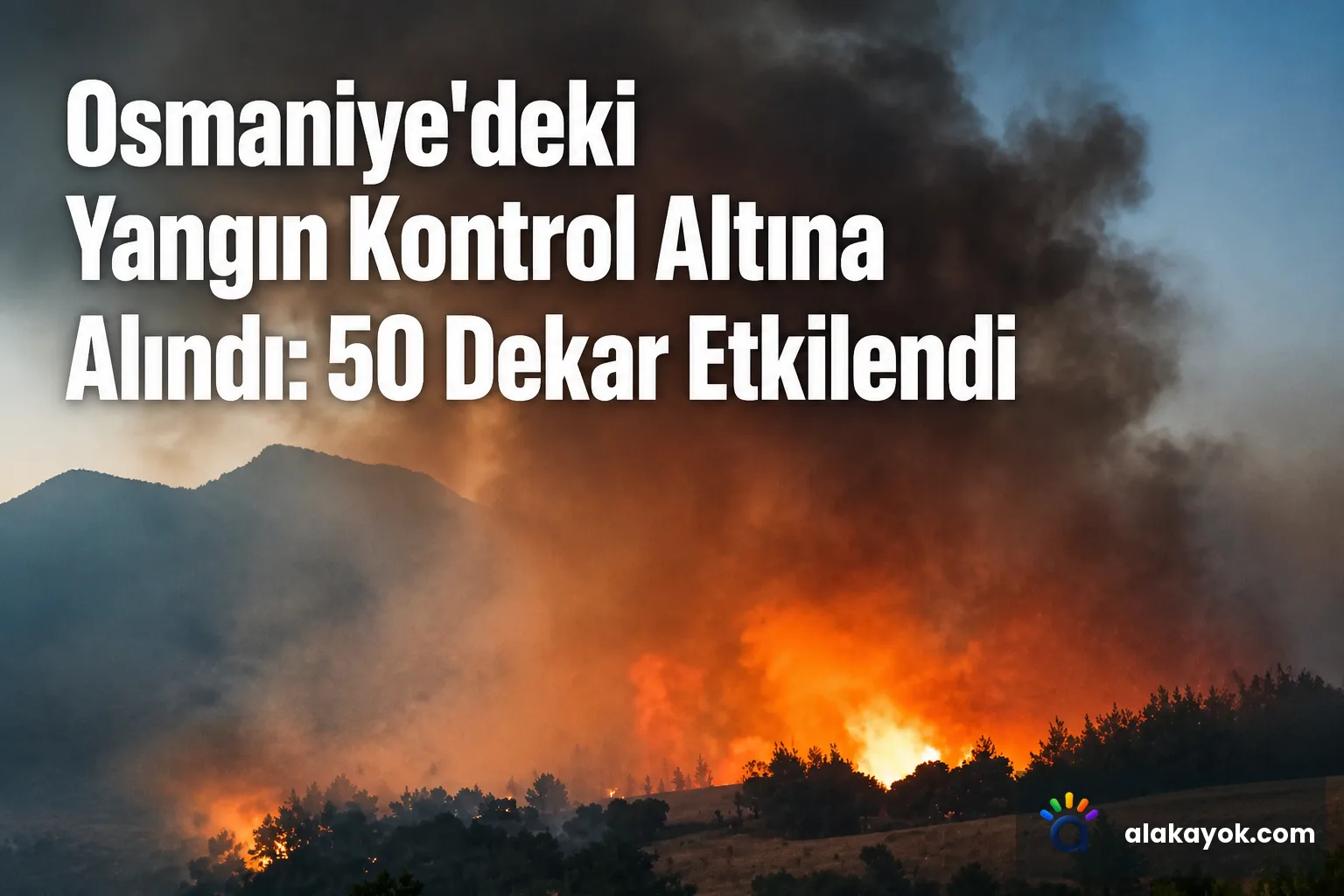 Osmaniye'deki Yangın Kontrol Altına Alındı: 50 Dekar Etkilendi