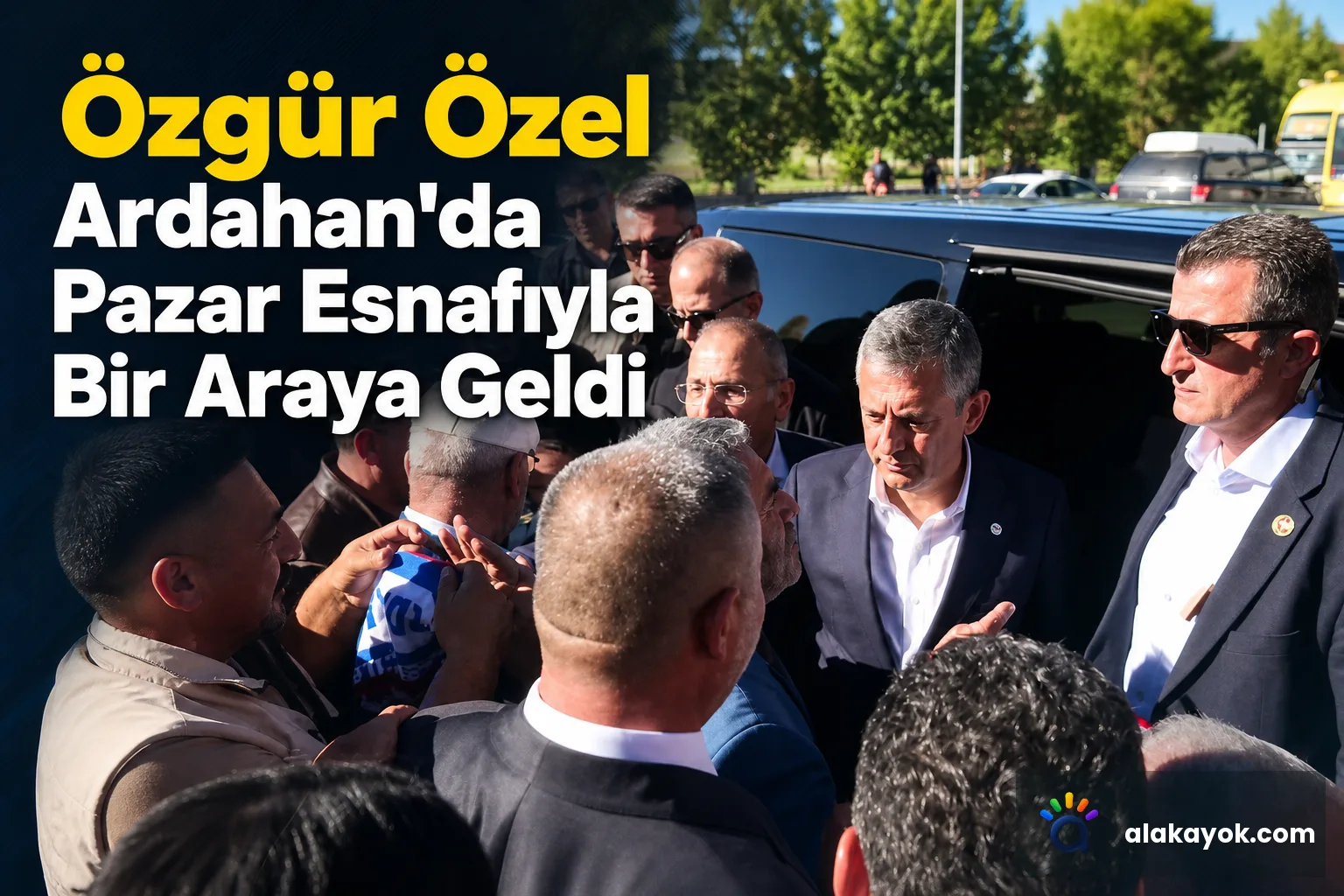 Özgür Özel Ardahan'da Pazar Esnafıyla Bir Araya Geldi