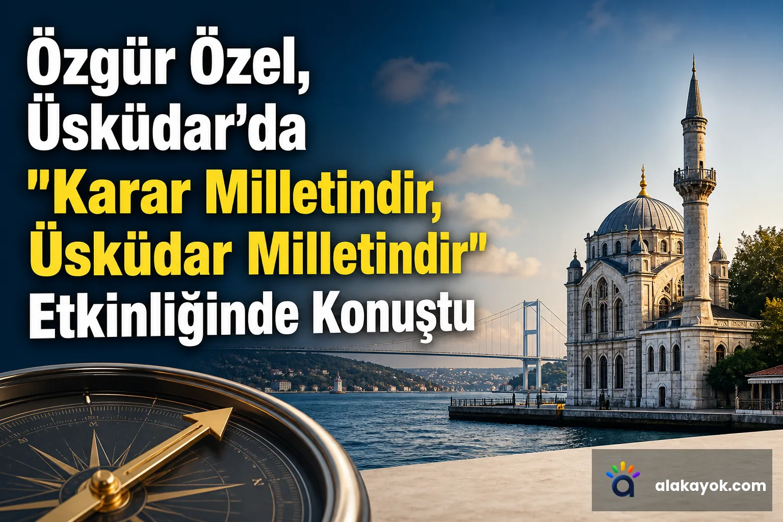 Özgür Özel, Üsküdar'da "Karar Milletindir, Üsküdar Milletindir" Etkinliğinde Konuştu