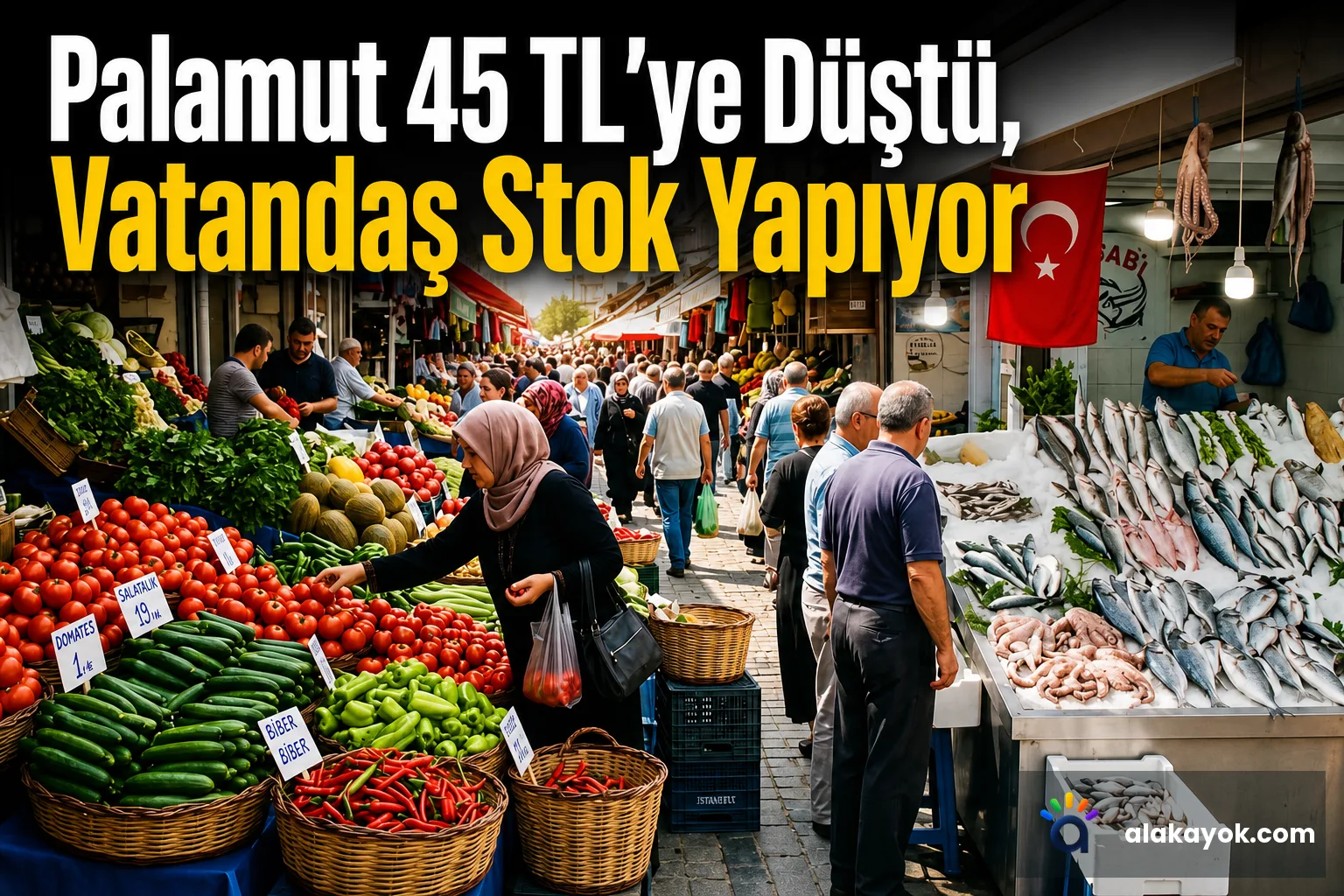 Palamut 45 TL'ye Düştü, Vatandaş Stok Yapıyor