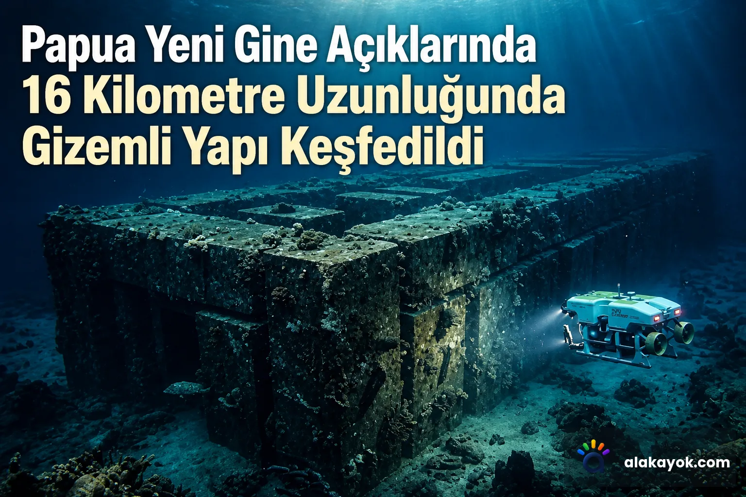 Papua Yeni Gine Açıklarında 16 Kilometre Uzunluğunda Gizemli Yapı Keşfedildi
