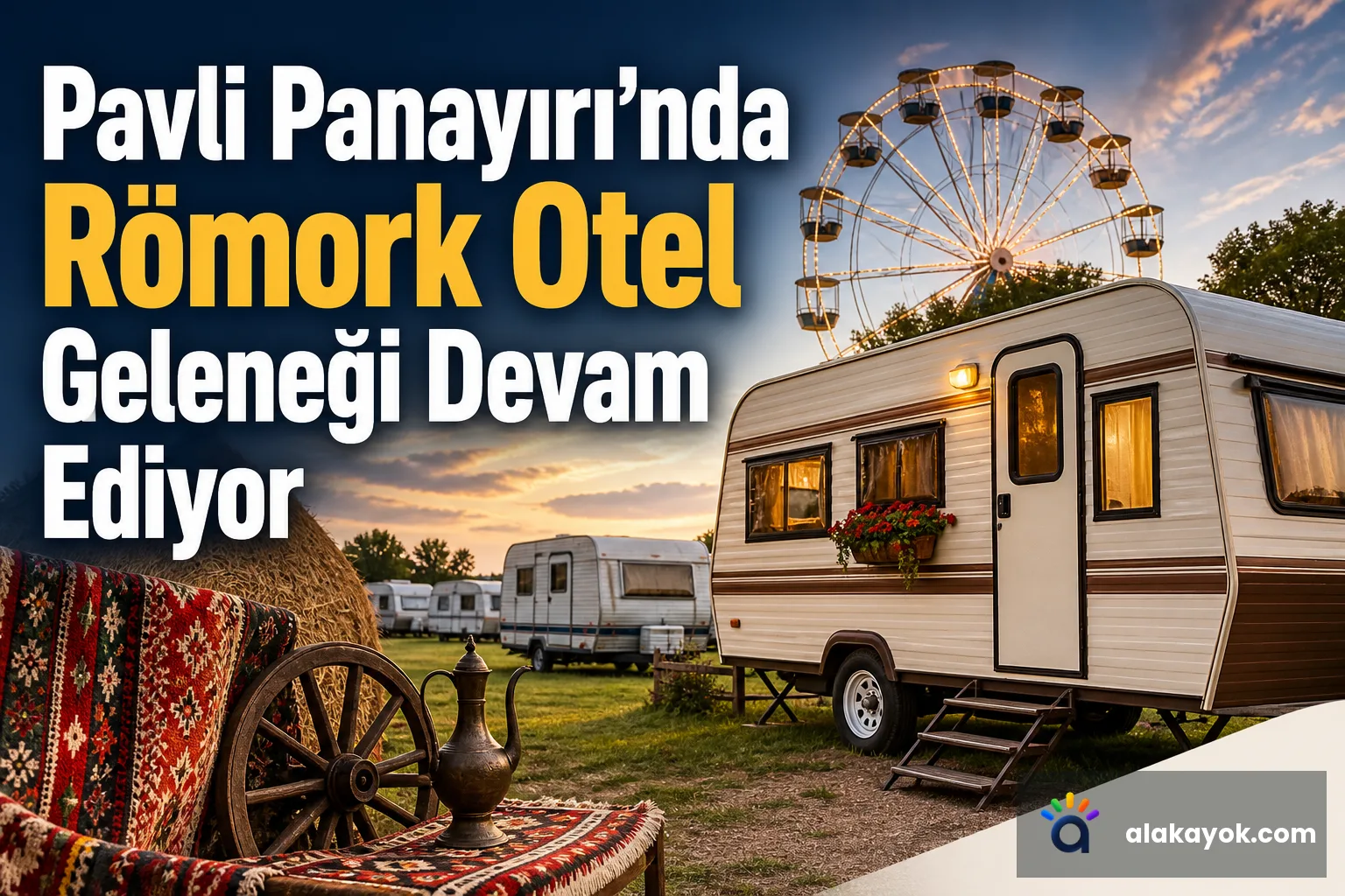 Pavli Panayırı'nda Römork Otel Geleneği Devam Ediyor