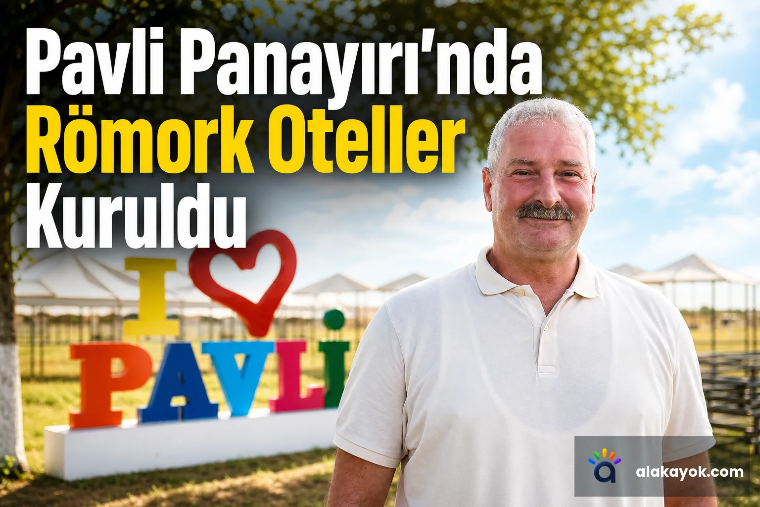 Pavli Panayırı'nda Römork Oteller Kuruldu