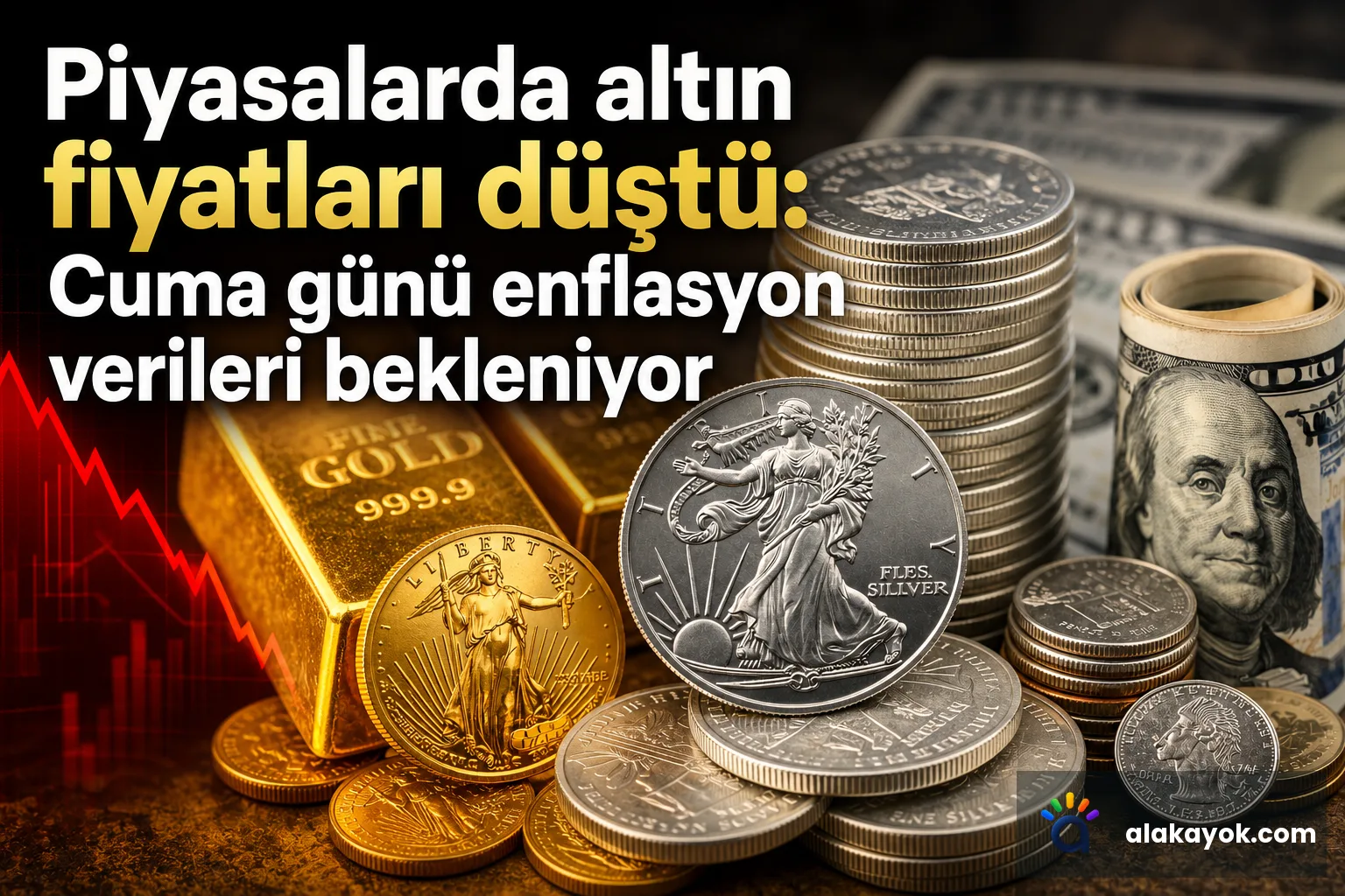 Piyasalarda altın fiyatları düştü: Cuma günü enflasyon verileri bekleniyor