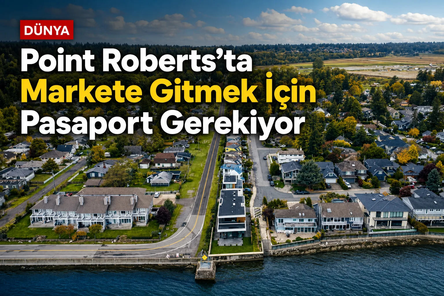 Point Roberts'ta Markete Gitmek İçin Pasaport Gerekiyor