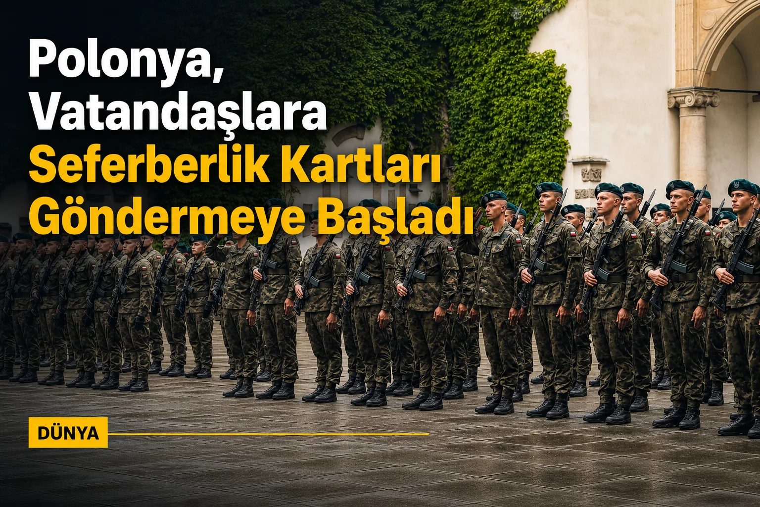Polonya, Vatandaşlara Seferberlik Kartları Göndermeye Başladı