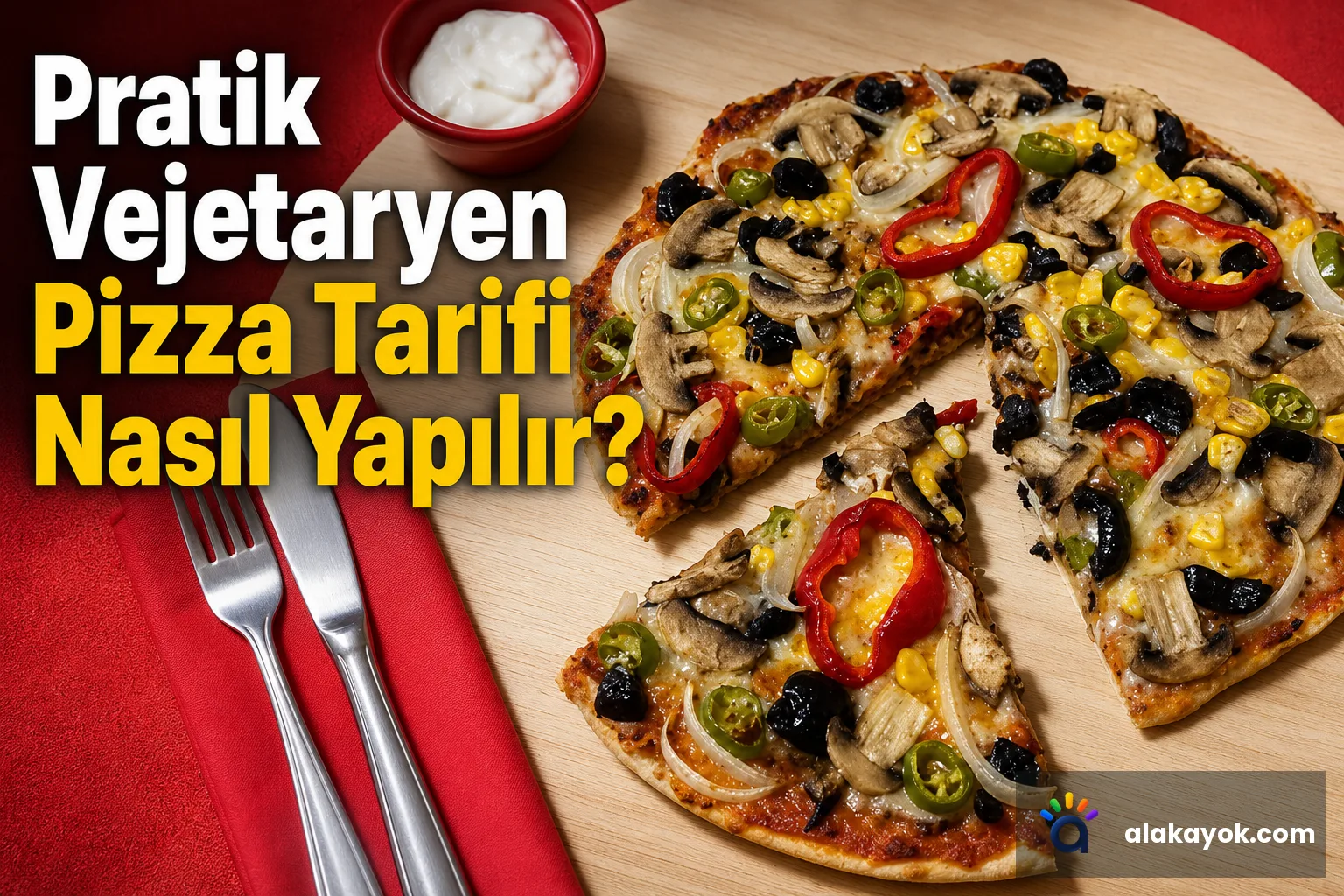 Pratik Vejetaryen Pizza Tarifi Nasıl Yapılır?