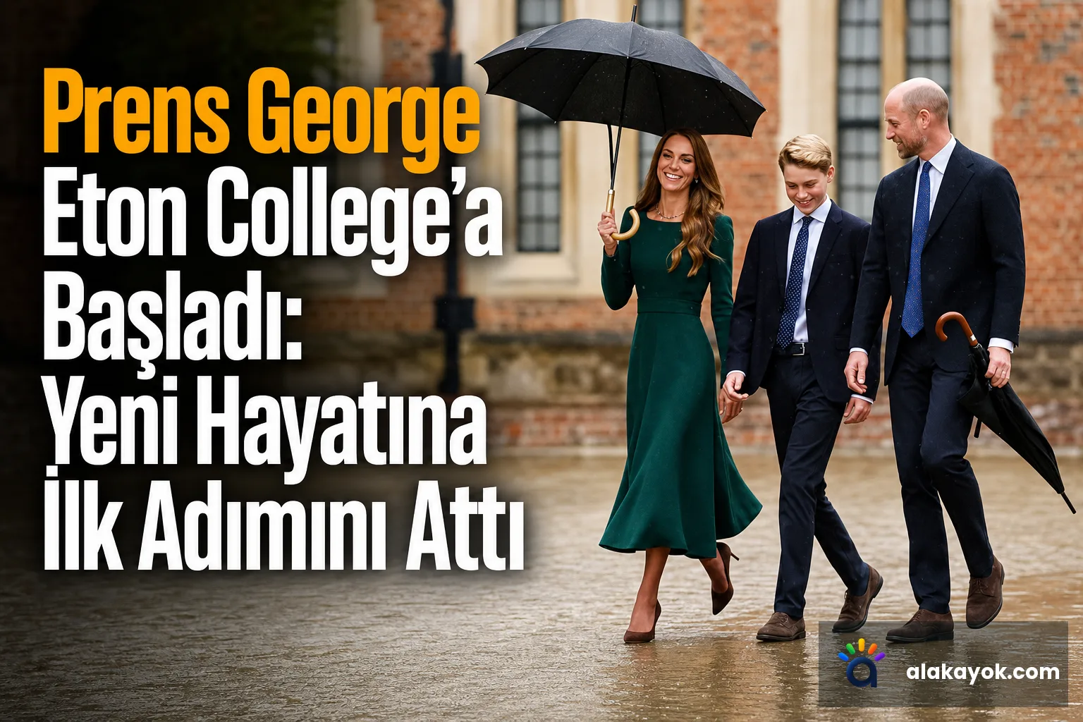 Prens George Eton College'a Başladı: Yeni Hayatına İlk Adımını Attı