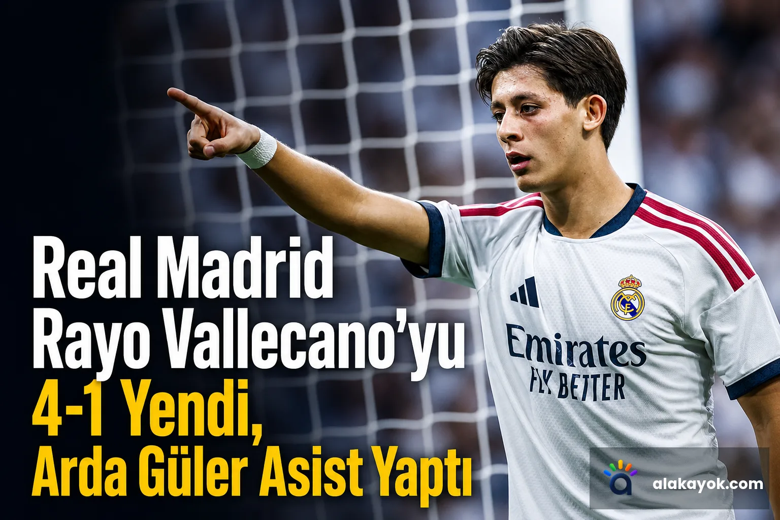 Real Madrid Rayo Vallecano'yu 4-1 Yendi, Arda Güler Asist Yaptı