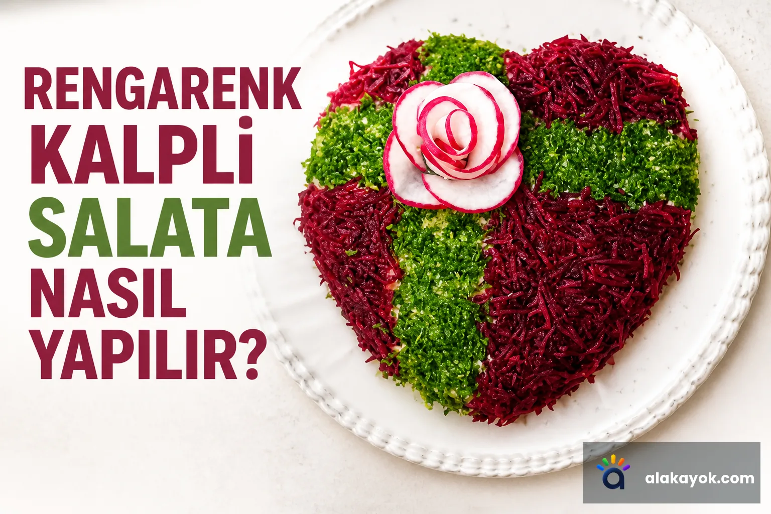 Rengarenk Kalpli Salata Nasıl Yapılır?