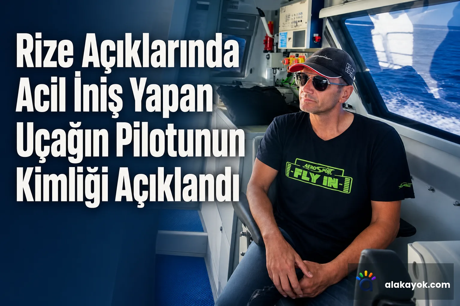Rize Açıklarında Acil İniş Yapan Uçağın Pilotunun Kimliği Açıklandı