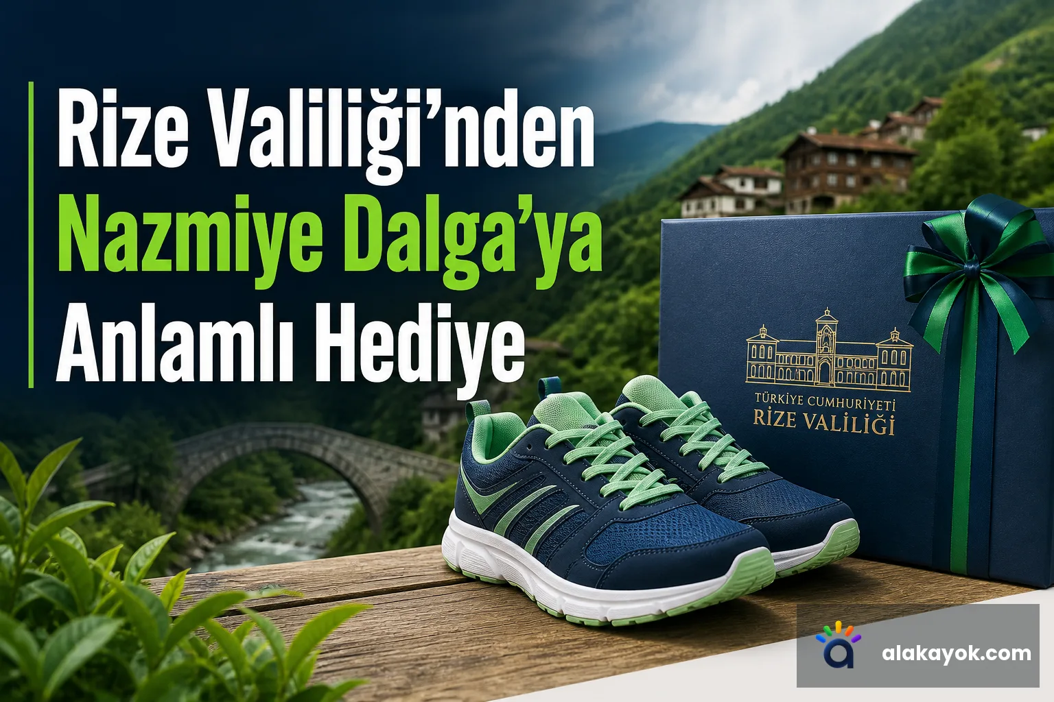 Rize Valiliği'nden Nazmiye Dalga'ya Anlamlı Hediye