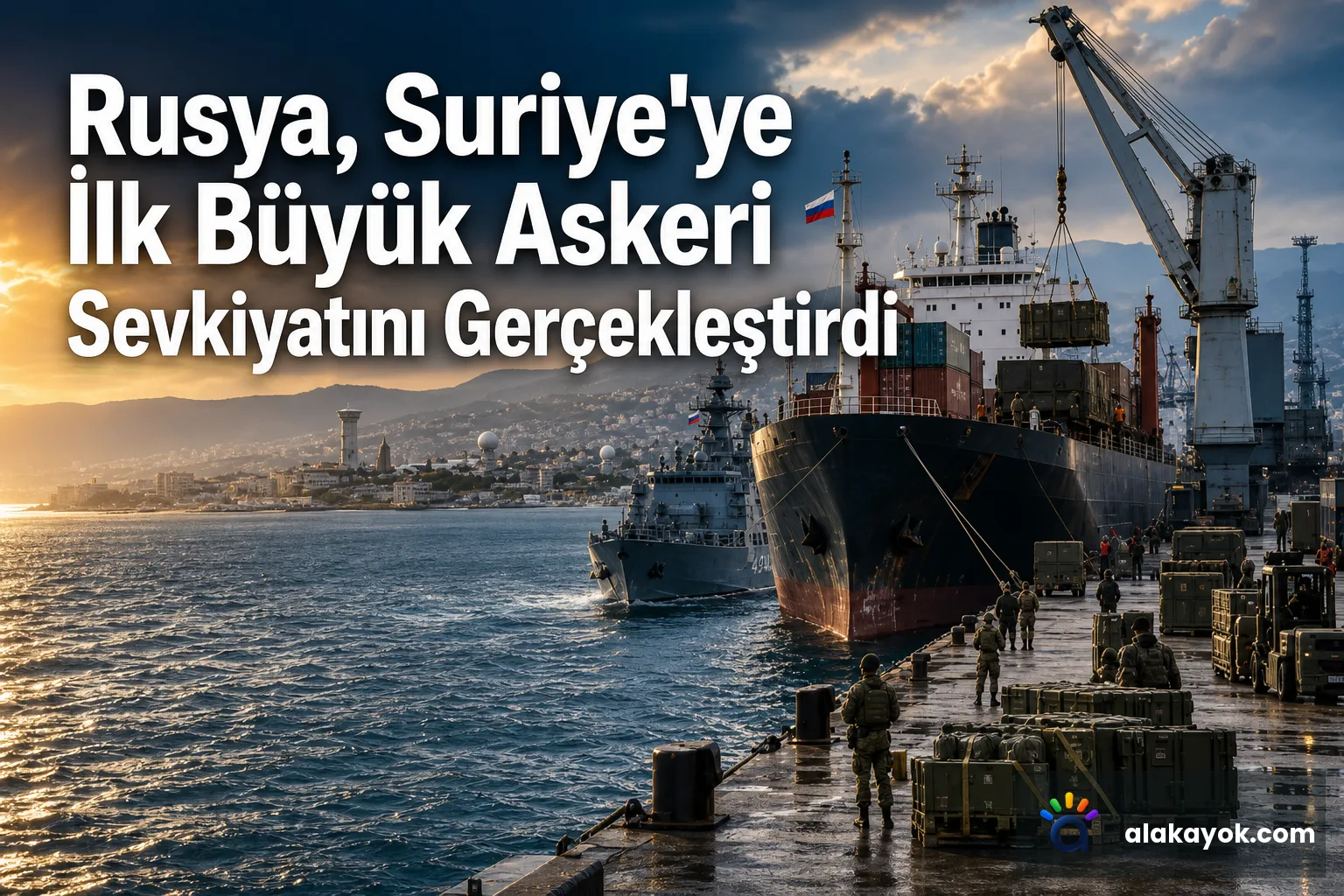 Rusya, Suriye'ye İlk Büyük Askeri Sevkiyatını Gerçekleştirdi