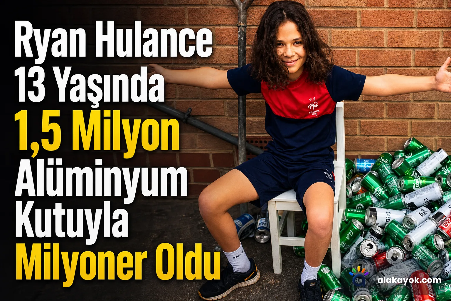 Ryan Hulance 13 Yaşında 1,5 Milyon Alüminyum Kutuyla Milyoner Oldu