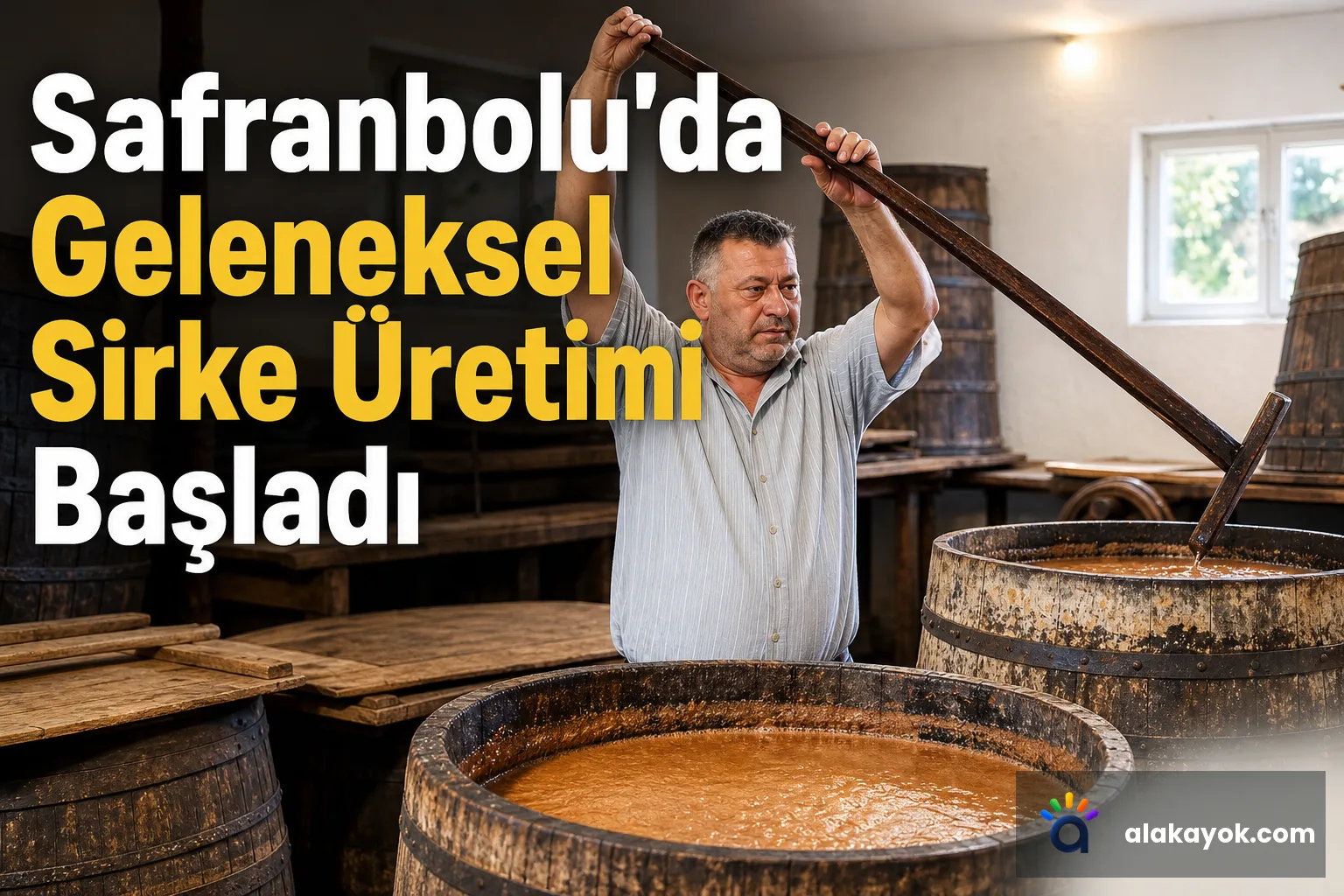 Safranbolu'da Geleneksel Sirke Üretimi Başladı