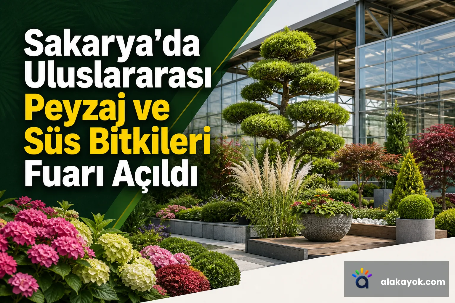 Sakarya'da Uluslararası Peyzaj ve Süs Bitkileri Fuarı Açıldı