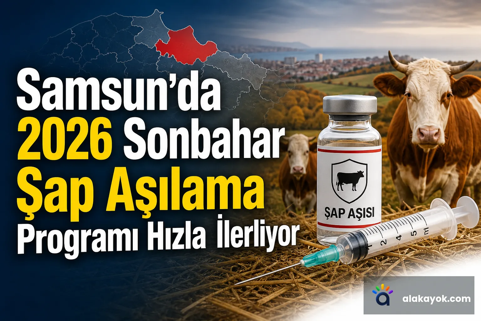 Samsun'da 2026 Sonbahar Şap Aşılama Programı Hızla İlerliyor