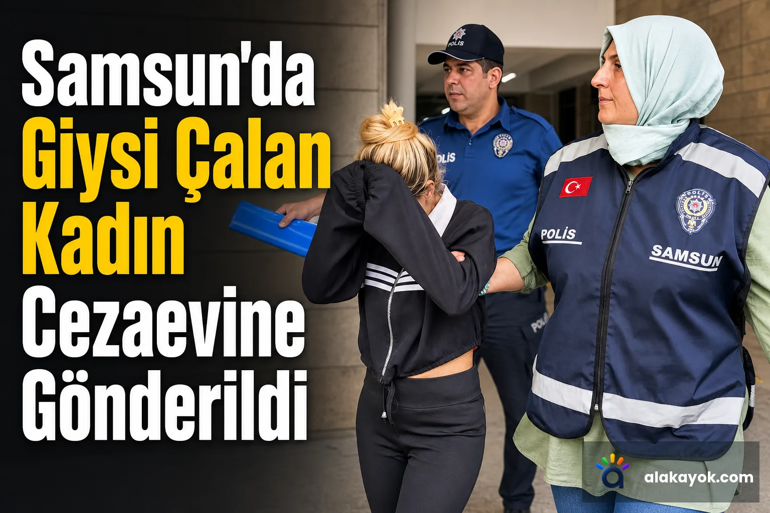 Samsun'da Giysi Çalan Kadın Cezaevine Gönderildi