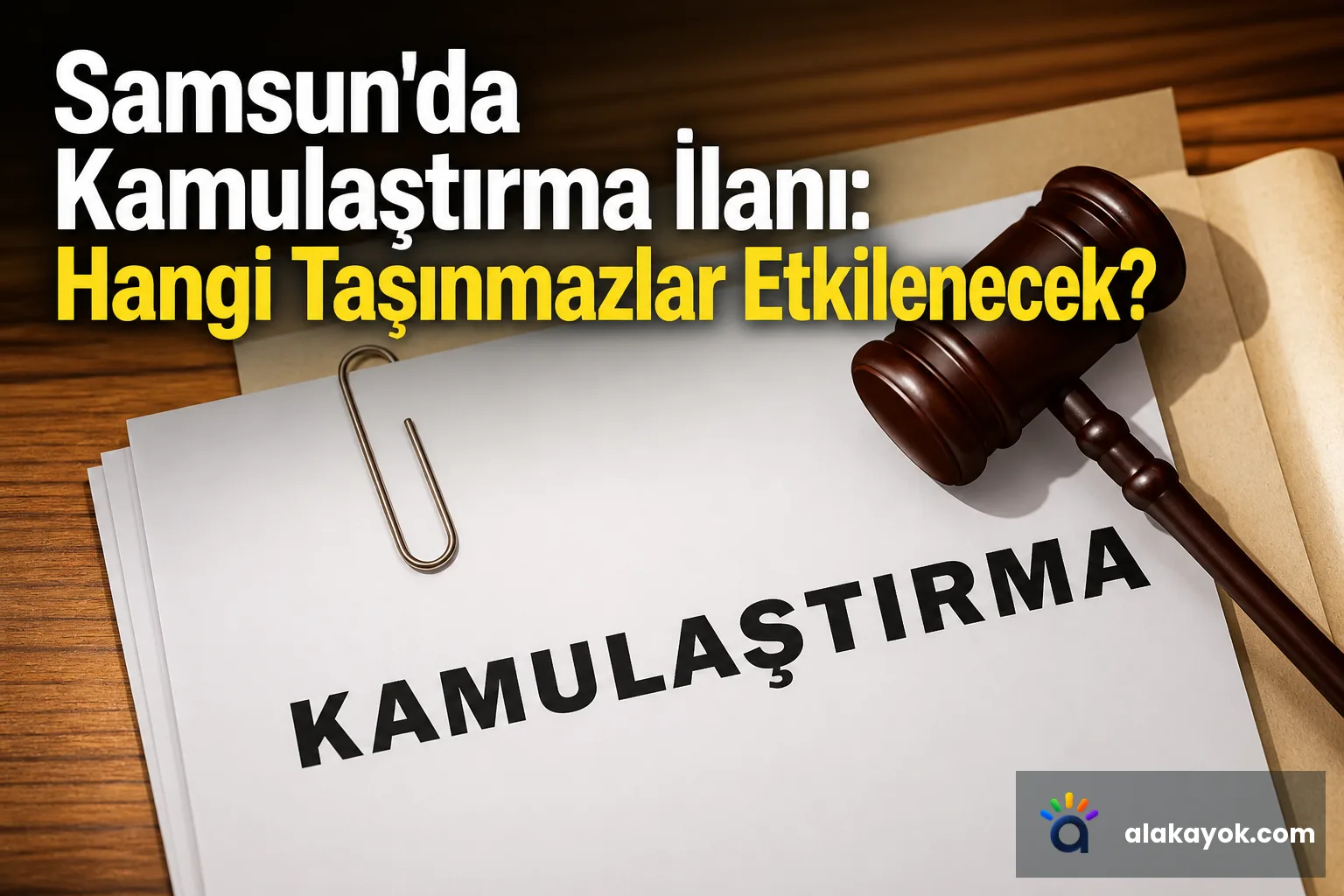 Samsun'da Kamulaştırma İlanı: Hangi Taşınmazlar Etkilenecek?