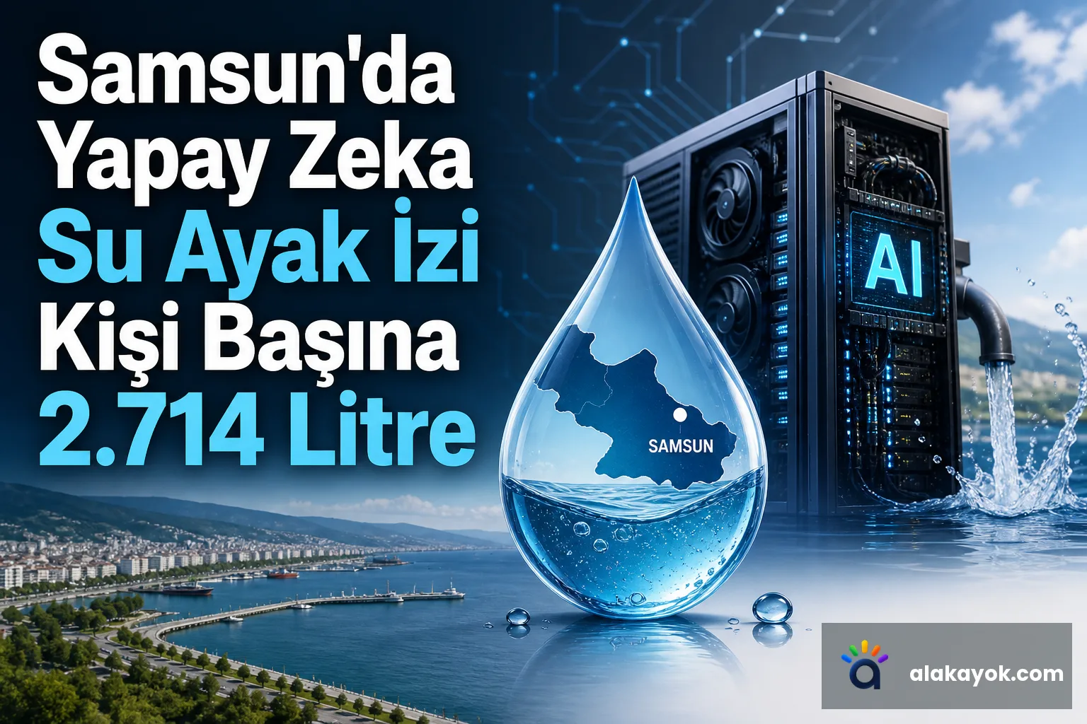 Samsun'da Yapay Zeka Su Ayak İzi Kişi Başına 2.714 Litre