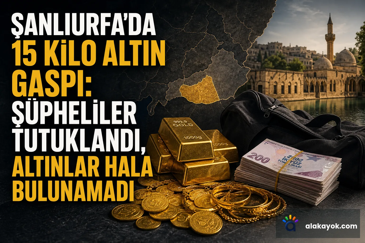 Şanlıurfa'da 15 Kilo Altın Gaspı: Şüpheliler Tutuklandı, Altınlar Hala Bulunamadı