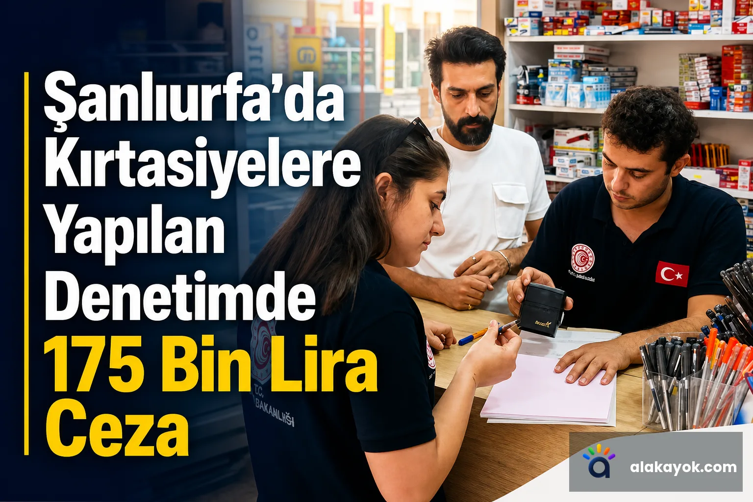 Şanlıurfa'da Kırtasiyelere Yapılan Denetimde 175 Bin Lira Ceza